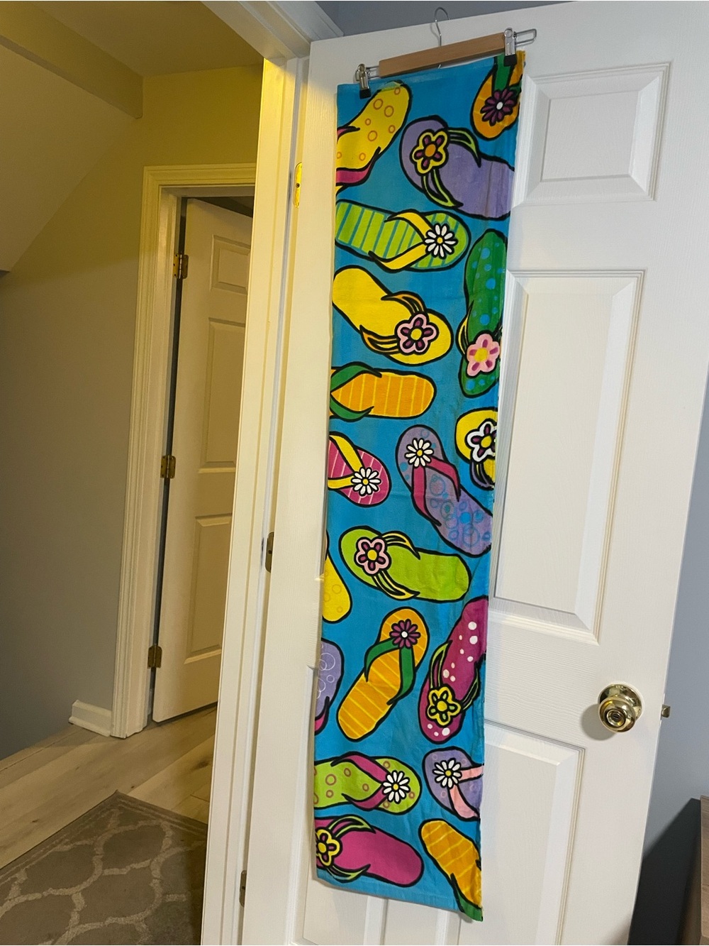 Beach Towel in Turquoise, Yellow, Pink, Green